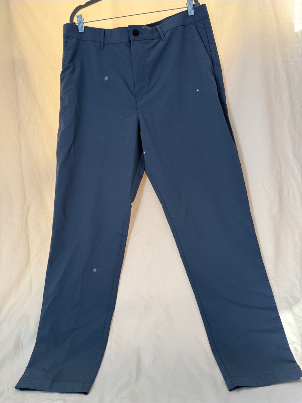 Banana Republic Light Navy Tailored Performance Chinos